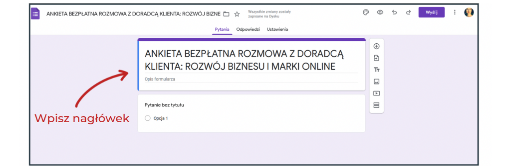 jak stworzyć ankietę w Google